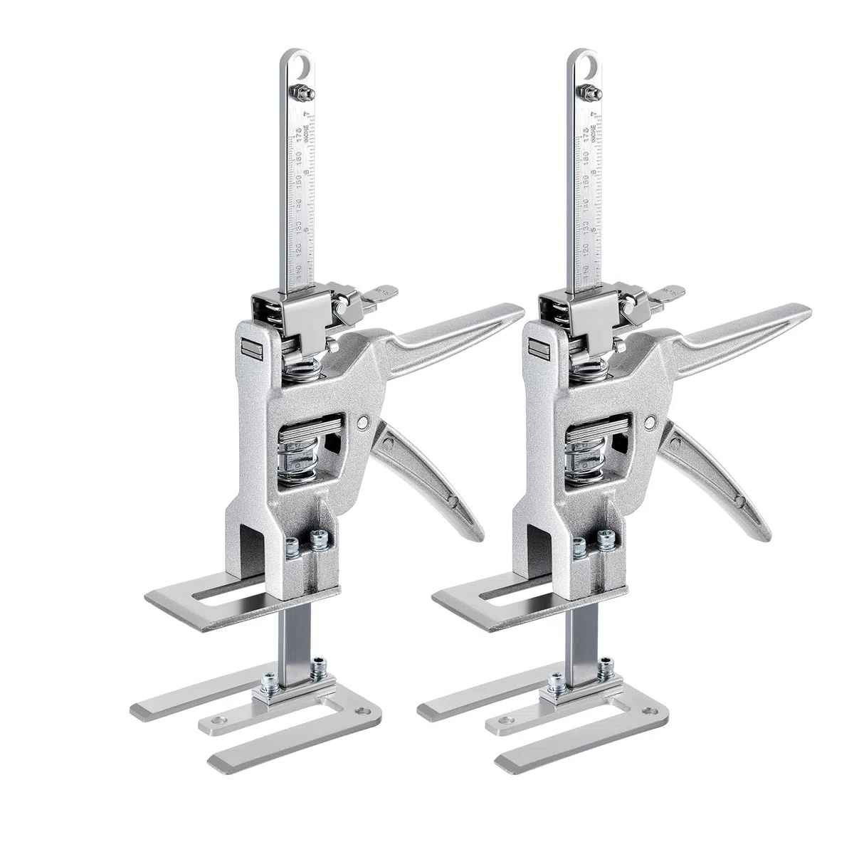 2 Stück Arbeitssparender Arm, 30cm Ganzmetall Hebewerkzeug 400kg Kapazität, Langsam und Schnell Hebefunktion, Möbelheber für Türen, Möbel, Board Heber, Gipskartonplatten.