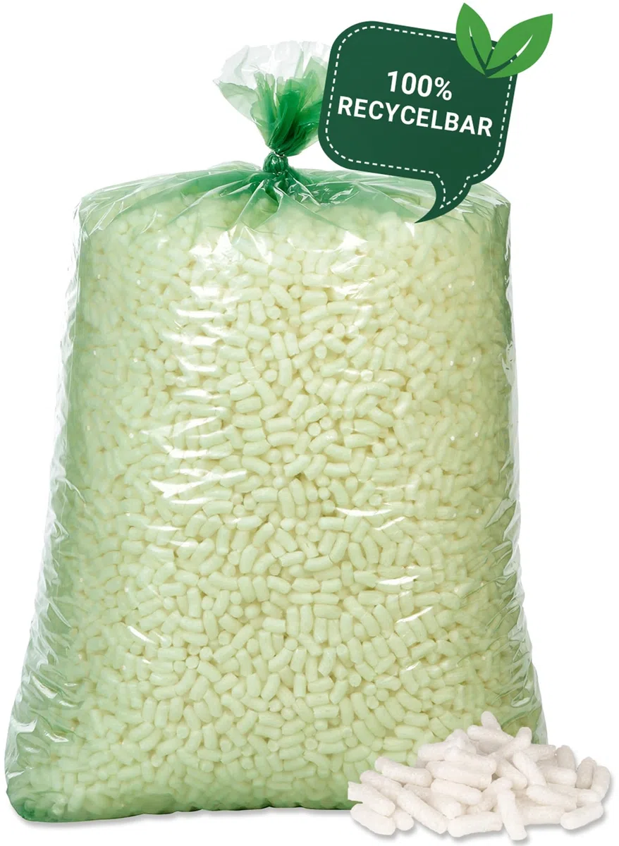 BB-Verpackungen 1x 300 Liter BIO-Verpackungschips SMALL (1 Beutel) | antistatisches Füllmaterial, leichte Polsterchips und 100% biologisch abbaubar