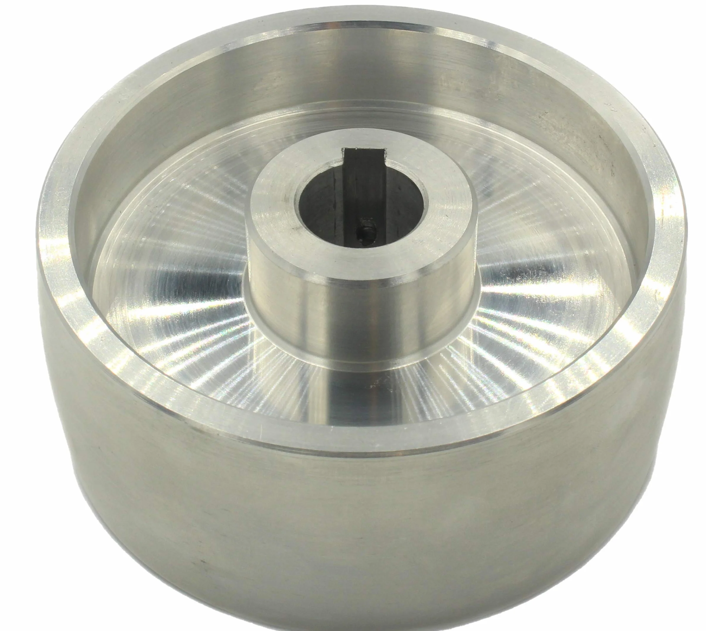 (Drive 130-24) Riemenschleifer-Antriebsrad CNC-bearbeitetes Riemenschleifer-Antriebsrad für Messerschleifer 130 mm Durchmesser - 55 mm breit mit 24 mm Bohrung