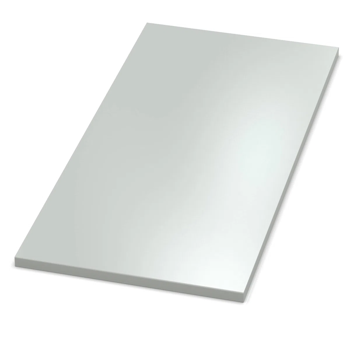 AUPROTEC Tischplatte 19mm grau 80x50 cm I Spanplatte mit 1mm ABS Kante & PU-Verleimung I melaminharzbeschichtet I elegant & wasserabweisend