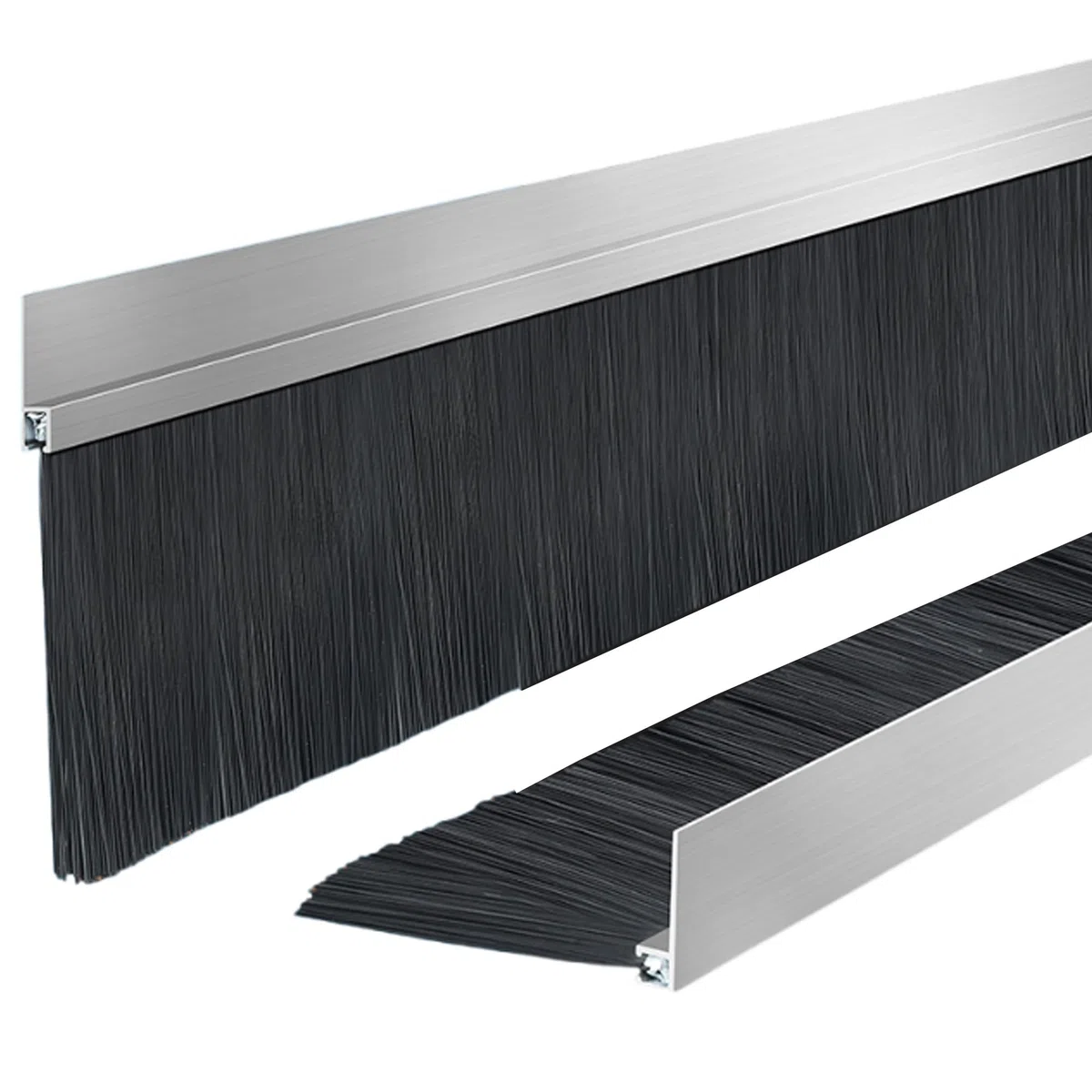 H/F/T-Typ Aluminiumlegierungs-Streifenbürste, Industriestaubbürste, Werkzeugmaschinen-Streifenbürste, Schrankstaubbürste, Streifentürboden-Dichtungsbürste (3,28 Fuß)(T,120mm)