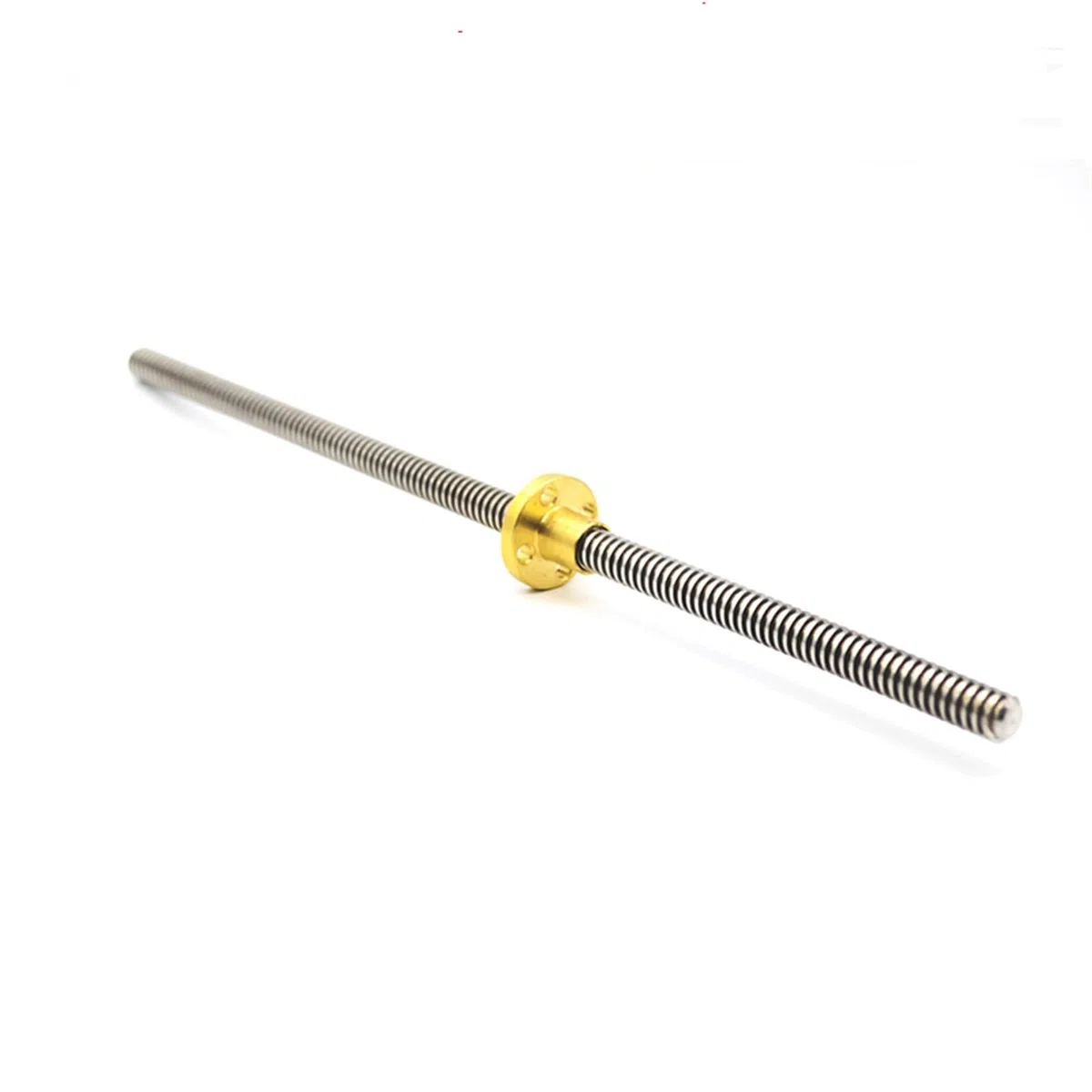 Gewindespiel T12 Trapezgewinde, 2 mm, 3 mm Steigung, 3 mm, 12 mm, 14 mm Blei, Edelstahl-Schraubenstange, T12-Leitspindel mit Messingmutter Schraube trapezförmig (Color : Pitch 2mm lead 14mm, Size :