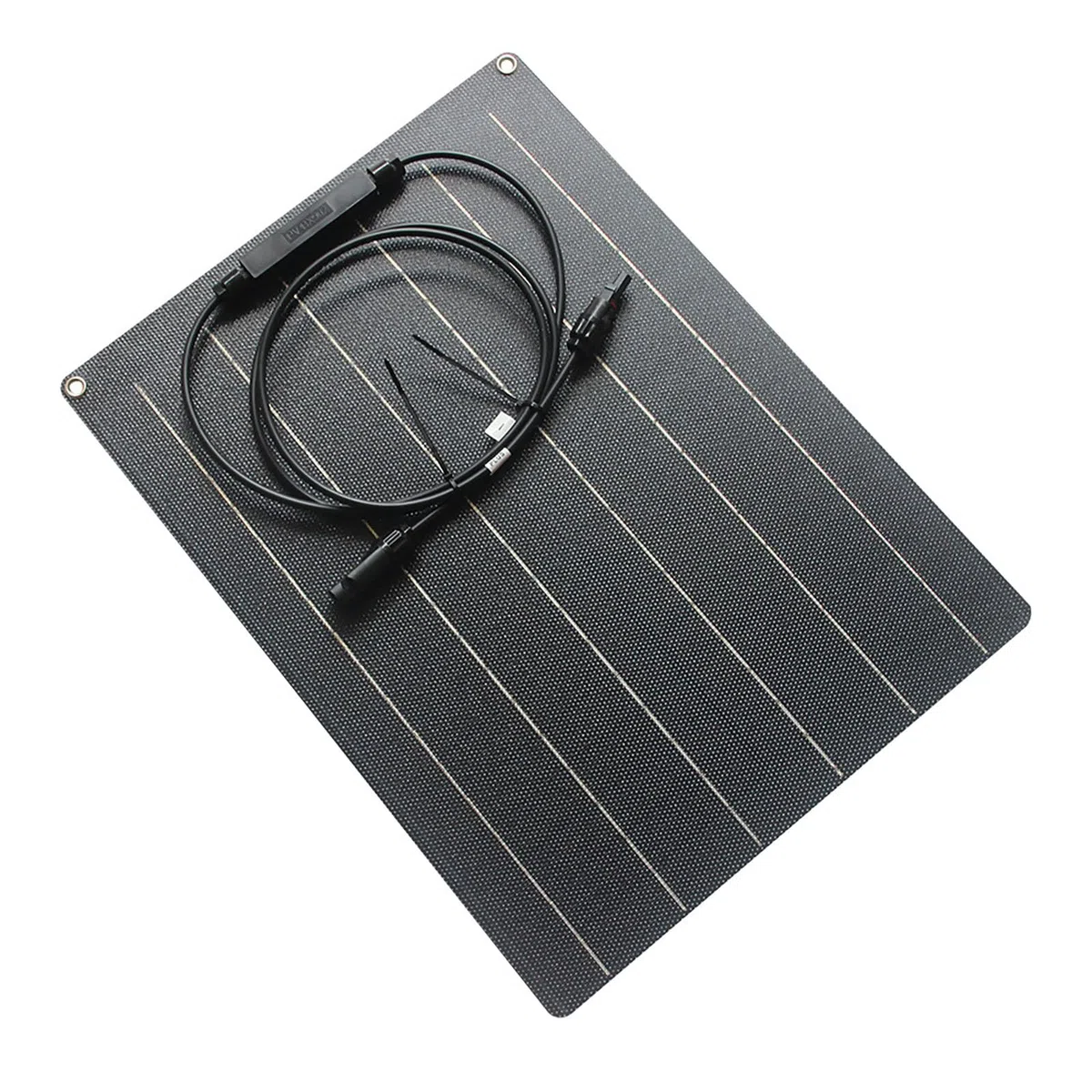 Flexibles Solarpanel 30W 18V, 21,5% hohe Effizienz ETFE monokristallines Solarladegerät IP67 wasserdicht alles schwarz für Autokaravan RV Boot Camper Van Dach Off-Grid