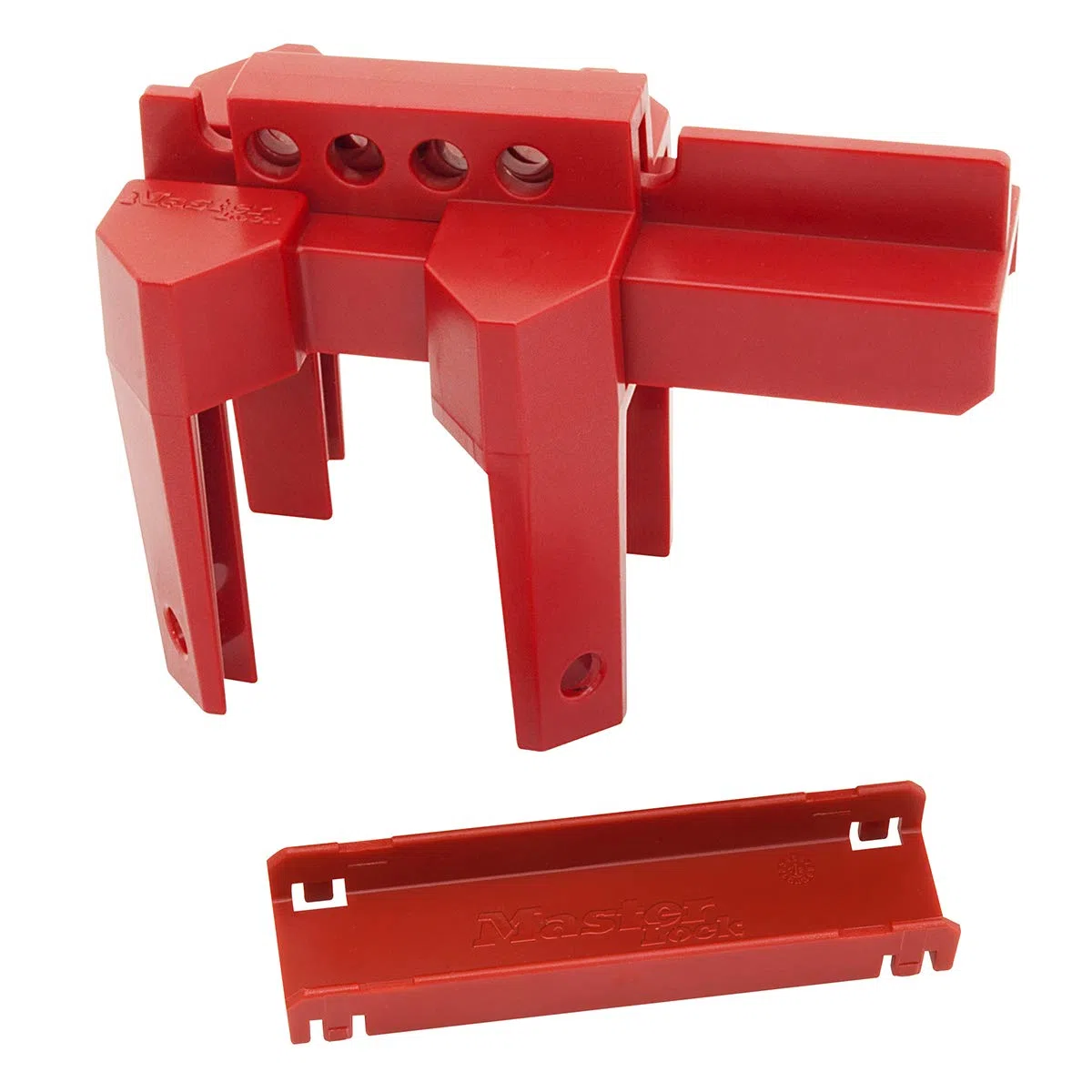 Master Lock S3080 Vierbein-Ventil Lockout, Einheitsgröße, Rot
