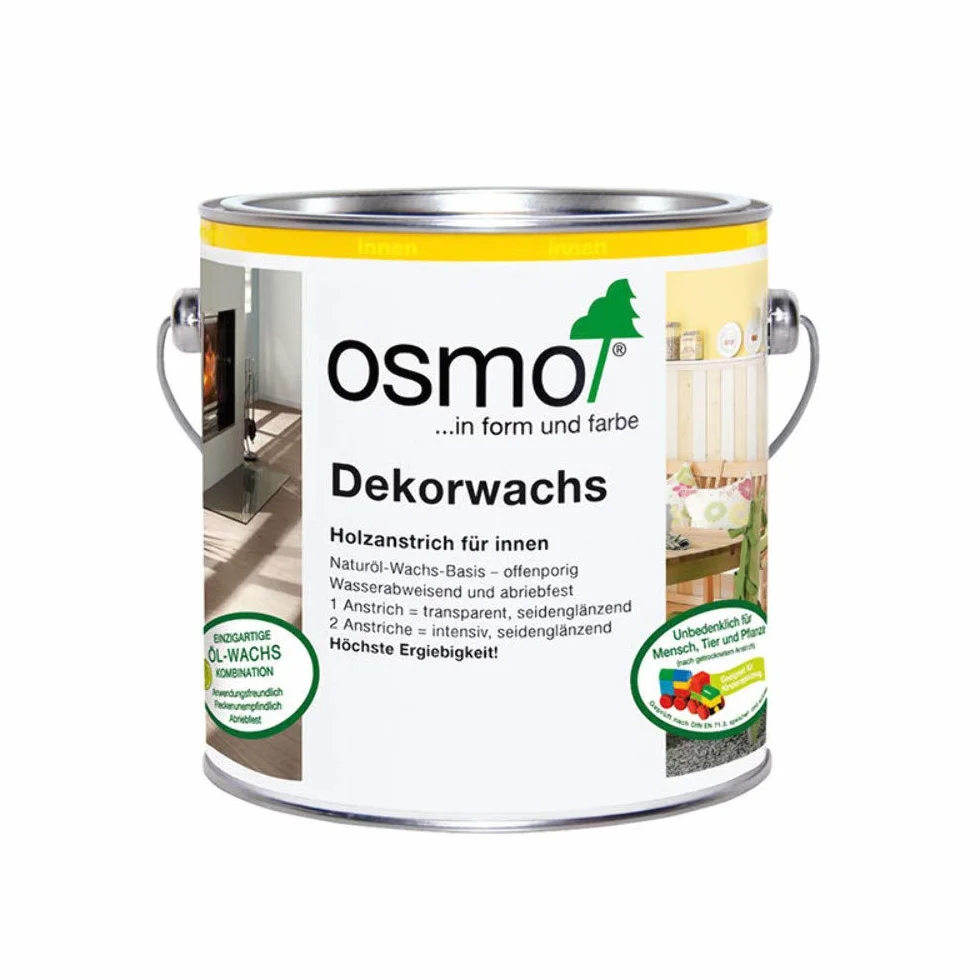 OSMO Dekorwachs Transparent, 3168 Eiche Antik, 0,75 Liter