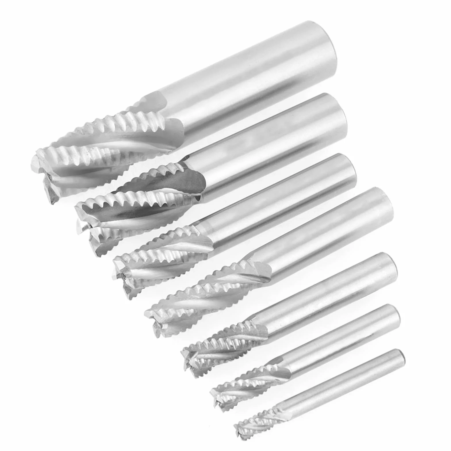 JTLB 6–20 Mm HSS-Schaftfräser-Fräser, Gute Fräs- und Schneidleistung, Hochfestes Fräser-Set mit 7 Stück, Langlebiger Schnellarbeitsstahl für Effizienz, Geeignet für Fräsanforderungen
