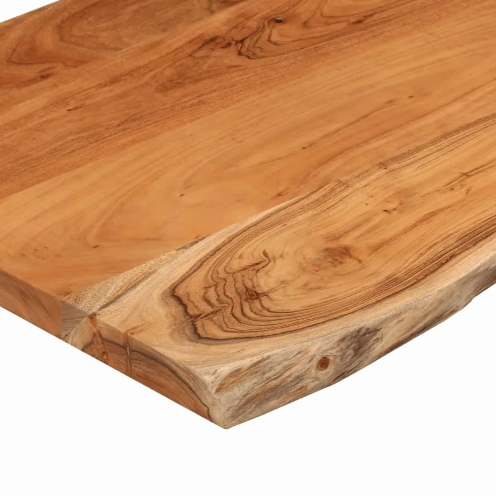 vidaXL Tischplatte 60x40x2,5 cm Rechteckig Massivholz Akazie Baumkante Platte