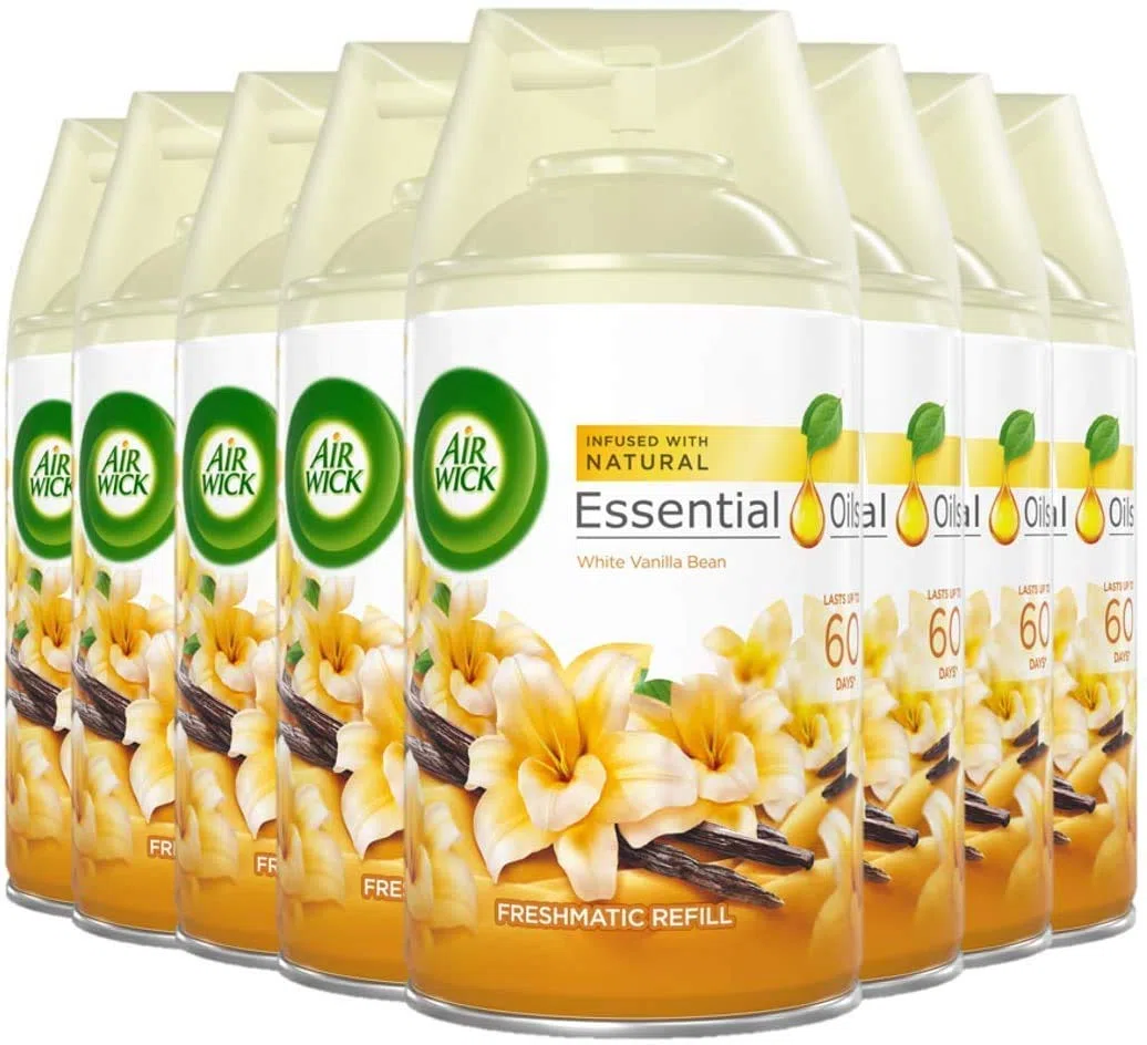 Air Wick Freshmatic Max Refill Colours of Nature White Vanilla Bean 250 ml (Pack of Eight) L8