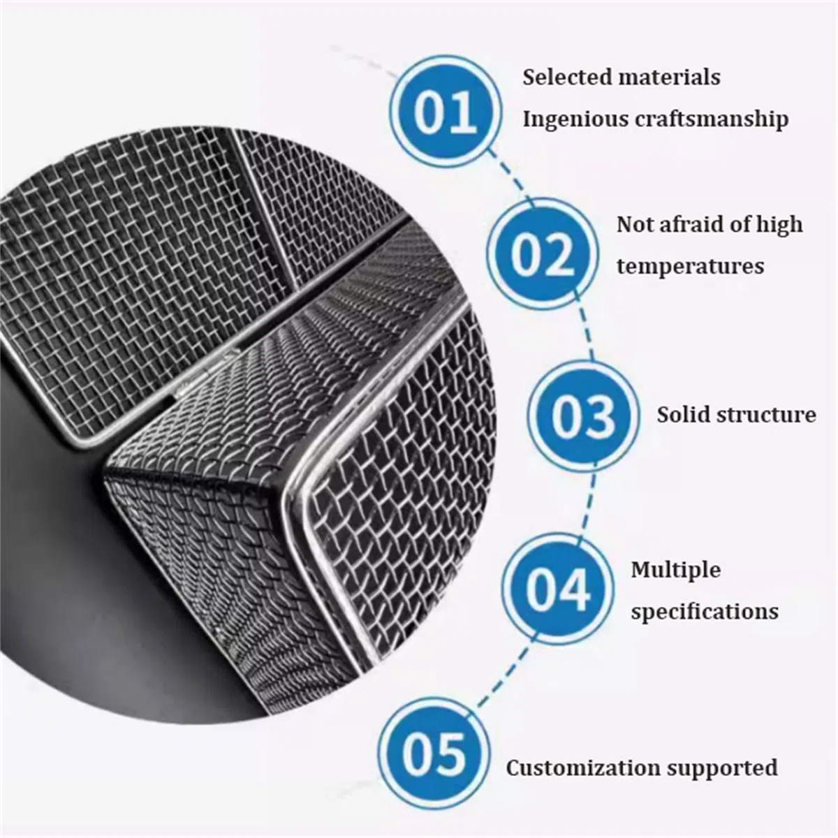 Medical 304 Desinfektionskorb aus Edelstahl, Wiederverwendbare Sterilisationskörbe mit Einziehbarem Griff und Deckel, für Chirurgische Medizinische Dentalinstrumente, WWFKWEMK, 30 * 20 * 15cm
