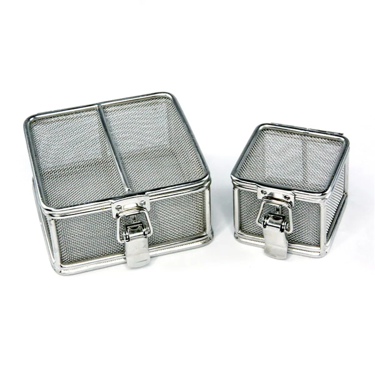 304 Edelstahl Desinfektionskorb, Instrumentenschale und Mesh Perforierte Körbe Sterilisationstray mit Deckel, Quality Industries Industriekorb Zum Waschen von Teilen, WWFKWEMK, a, 15 * 10 * 5cm