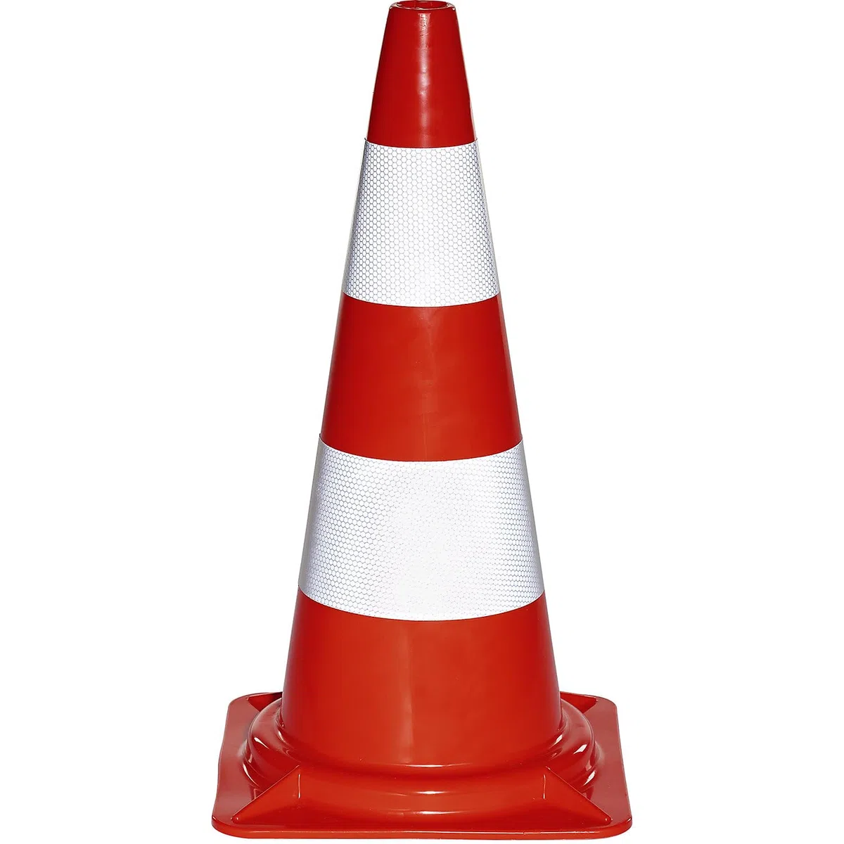 kaiserkraft | Leitkegel aus PVC | 20 Stück | reflektierend | Höhe 75 cm