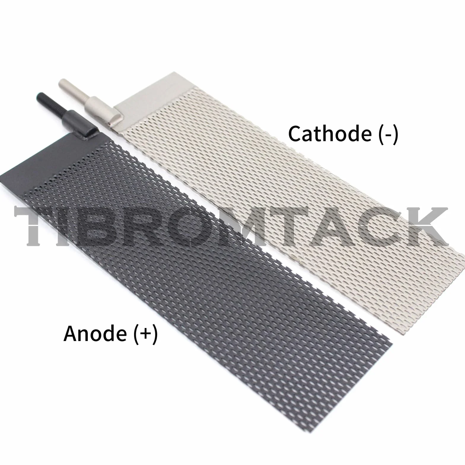 Elektroden aus Titan Elektrochemische Anwendung, 2PCS Titan Anode Mesh mit MMO Ruthenium-Iridium-Beschichtung und Kathoden-Elektrolyt-Mesh ohne Beschichtung für die Schwimmbadreinigung