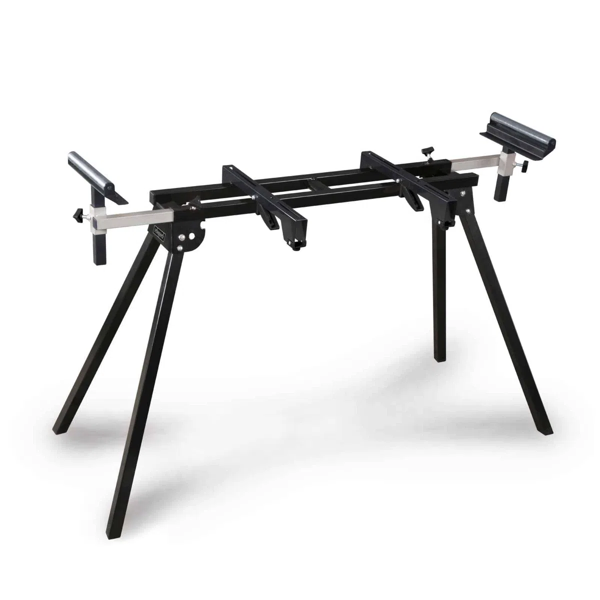 Scheppach Black Universal-Untergestell UUG1550-BE | Arbietshöhe 76,3 cm | Traglast 150 kg | Seitenverlängerung bis zu 194,5 cm | Auflagen höhenverstellbar bis 110mm