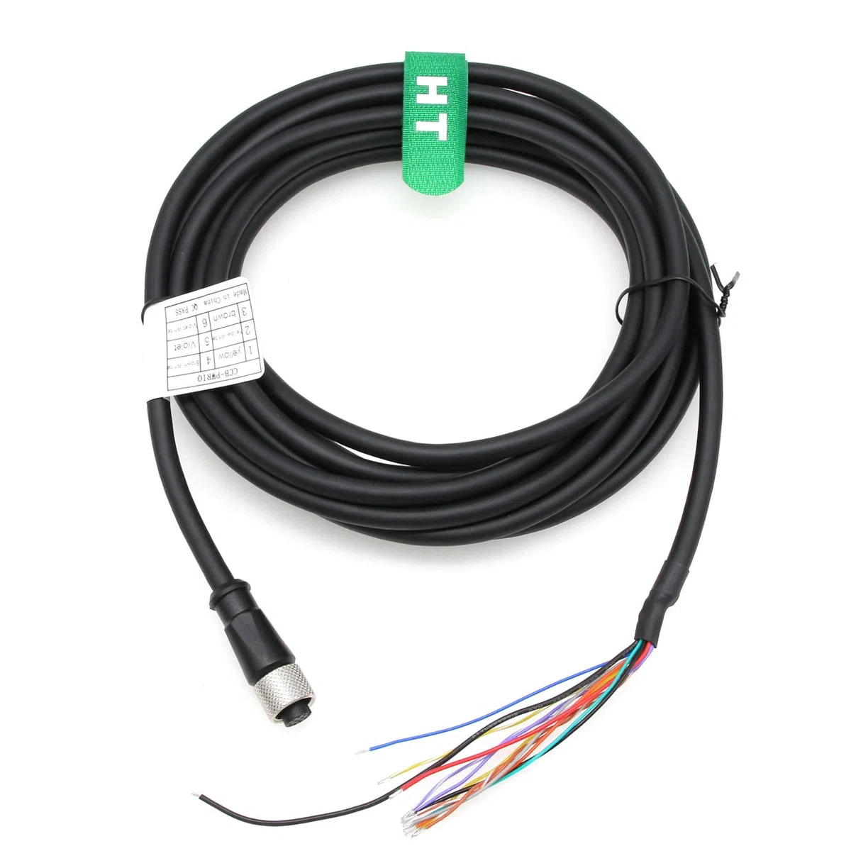 HangTon Cognex In-Sight 7000 8000 24V Power IO Kabel M12 A-kodiert 12 Pin Buchse auf fliegendes Kabel für industrielle Sensor Profibus Netzwerk Automatisierungsanwendung CCB-PWRIO 5m