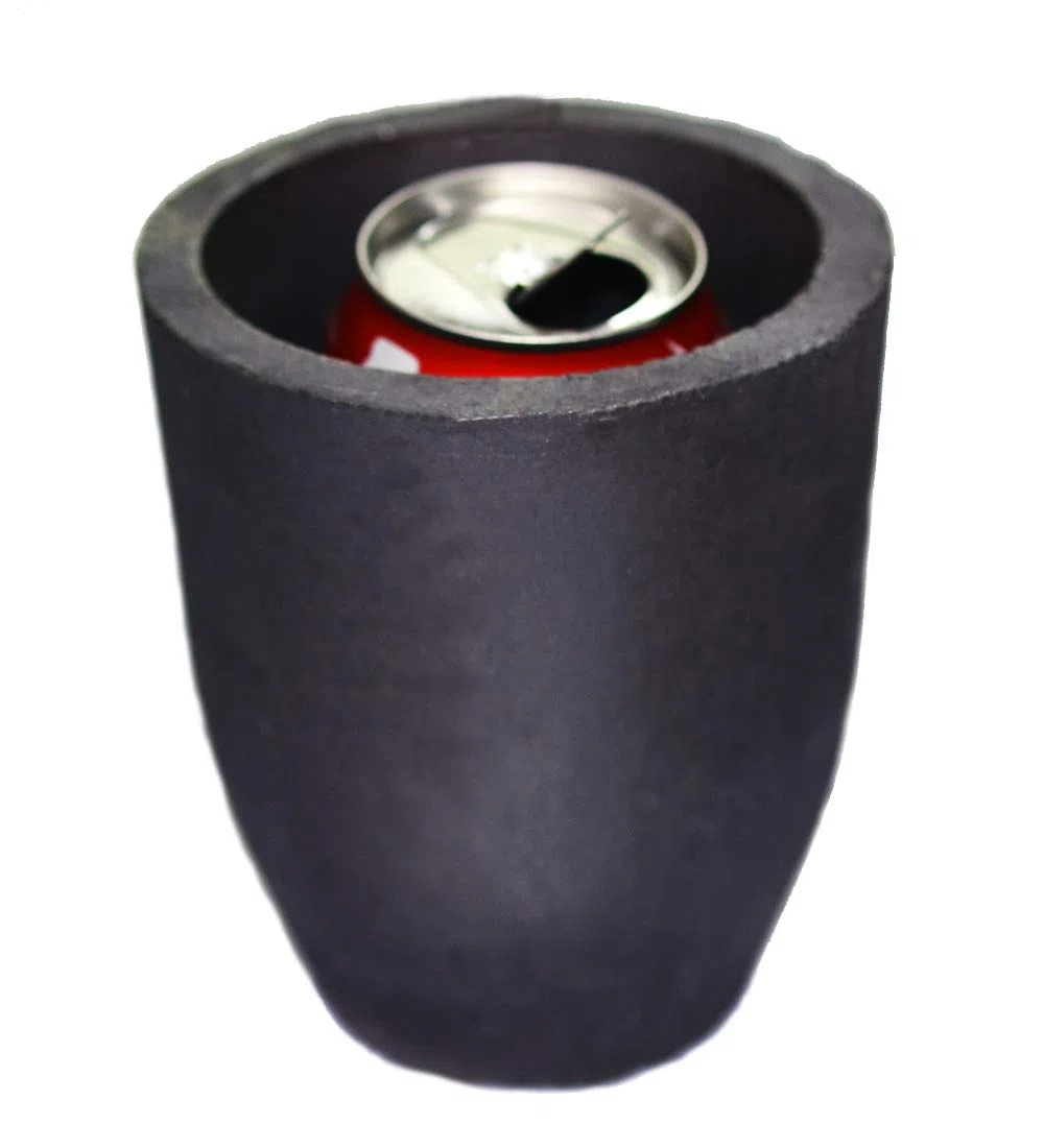 LLF Ton Graphit Tiegel Gießbecher Ofen Fackel Schmelzen Gießen Verfeinerung Gold Silber Kupfer Messing Aluminium Blei Zink und Legierungen (#5 (Kapazität 680 ml))