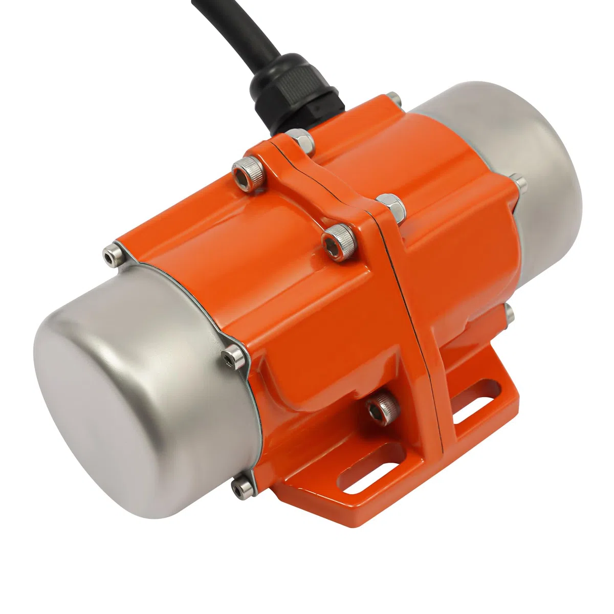 Vibrationsmotor mit Drehzahlregler, 220V Elektrischer Rüttler 1500-3000 U/min Mehrzweckmotor Vibrator Geräuscharm, Rüttelmotor Vibration Motor für Bergbau Metallurgie Kohle (100W)