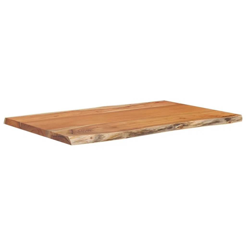 vidaXL Tischplatte 60x40x2,5 cm Rechteckig Massivholz Akazie Baumkante Platte
