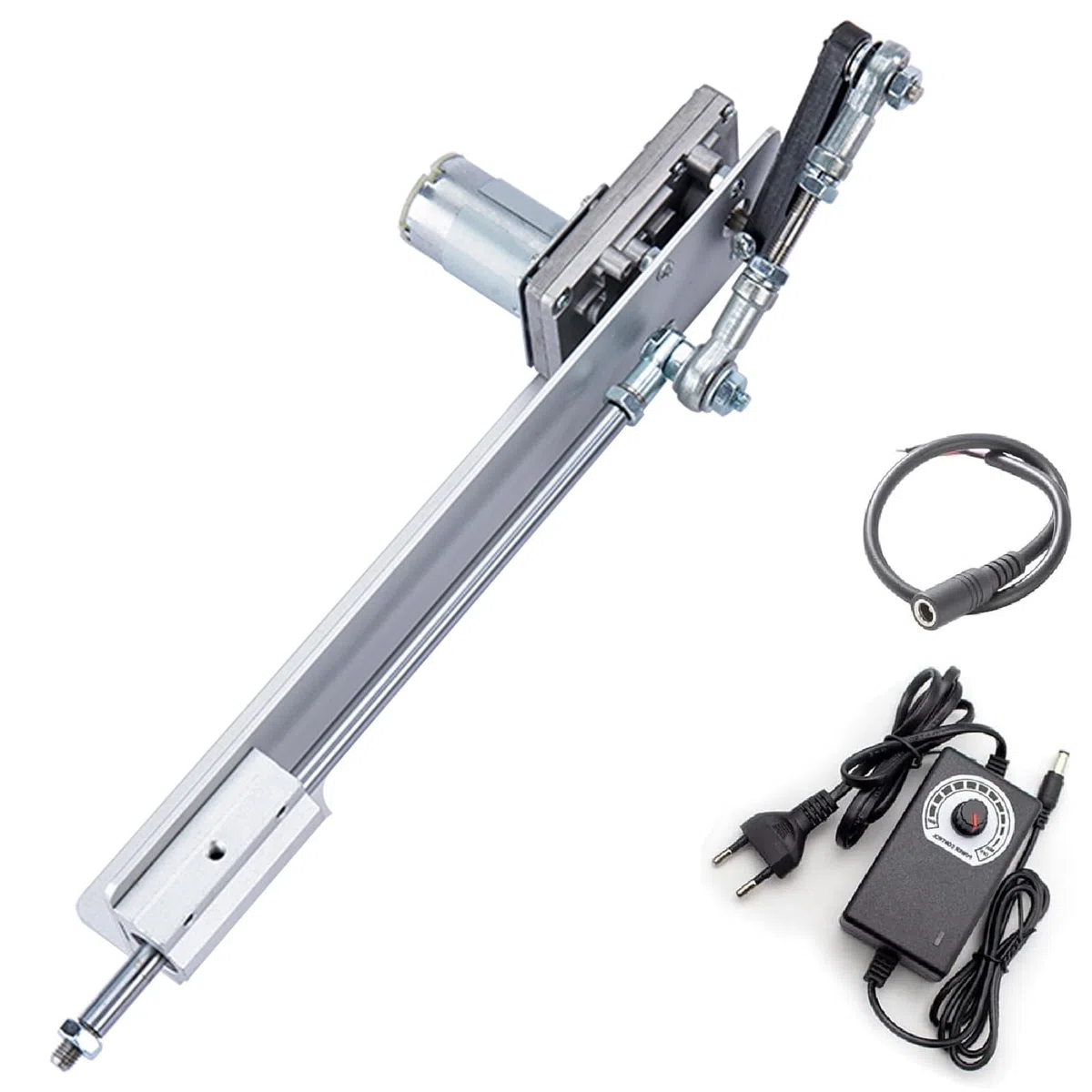 Hubkolben Linearaktuator DC 12V linear actuator 90RPM linearantrieb DIY Hubkolbenmotor Hub 2-8cm mit Drehzahlregler