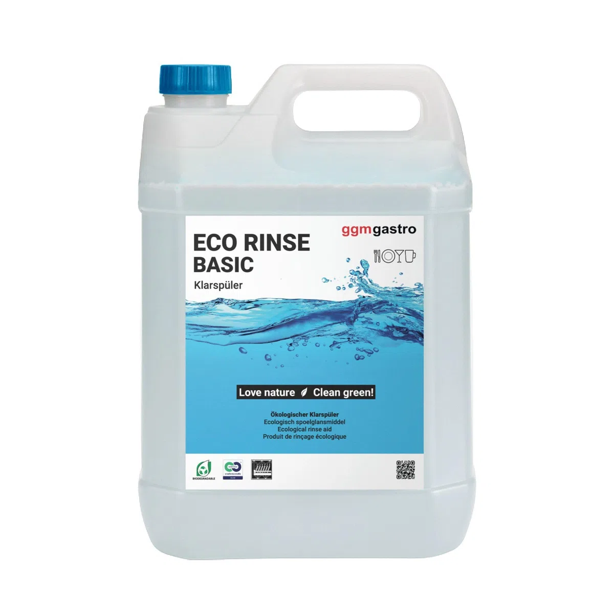 GGM Gastro | KSH10 | Klarspülmittel für streifenfreie Ergebnisse - 10 Liter - Ökologisch & chlorfrei