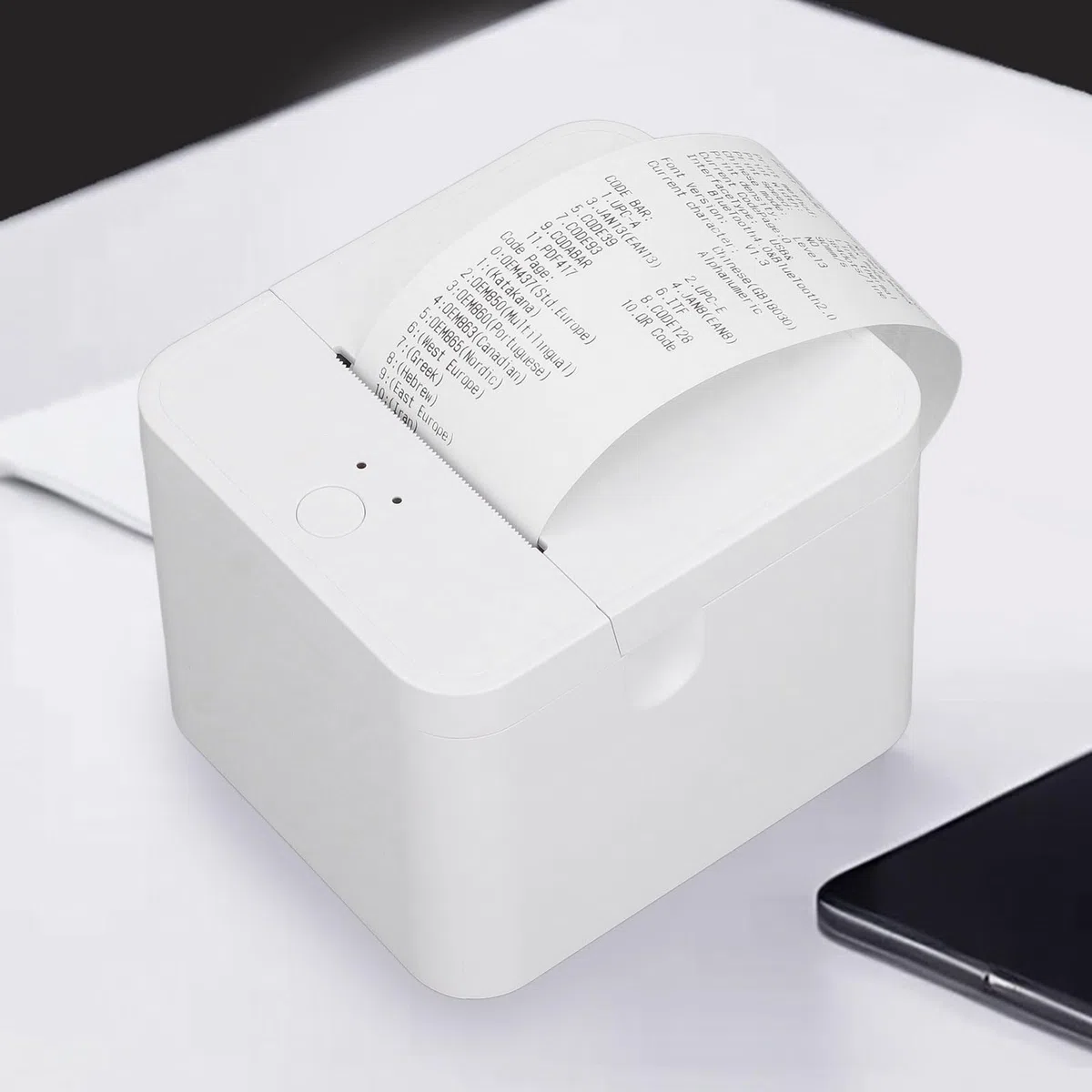 Elprico Bluetooth Bondrucker 58mm, Tragbarer Thermo-Belegdrucker für Einzelhandel und Logistik, 90mm/s Druckgeschwindigkeit, Kompatibel mit Windows Android Linux