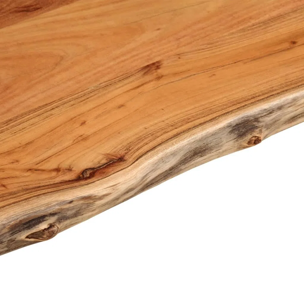 vidaXL Tischplatte 60x40x2,5 cm Rechteckig Massivholz Akazie Baumkante Platte