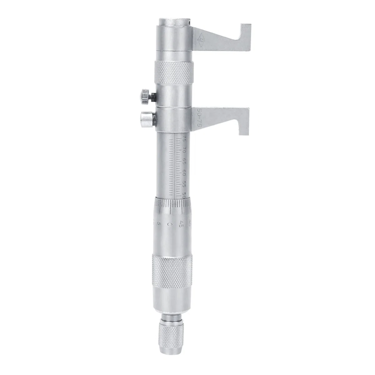Tissting Innenmikrometer, Präzisionsmesswerkzeug mit Legierungskopf 25-50mm/50-75mm Edelstahl für Innendurchmessermessung (50-75 mm)
