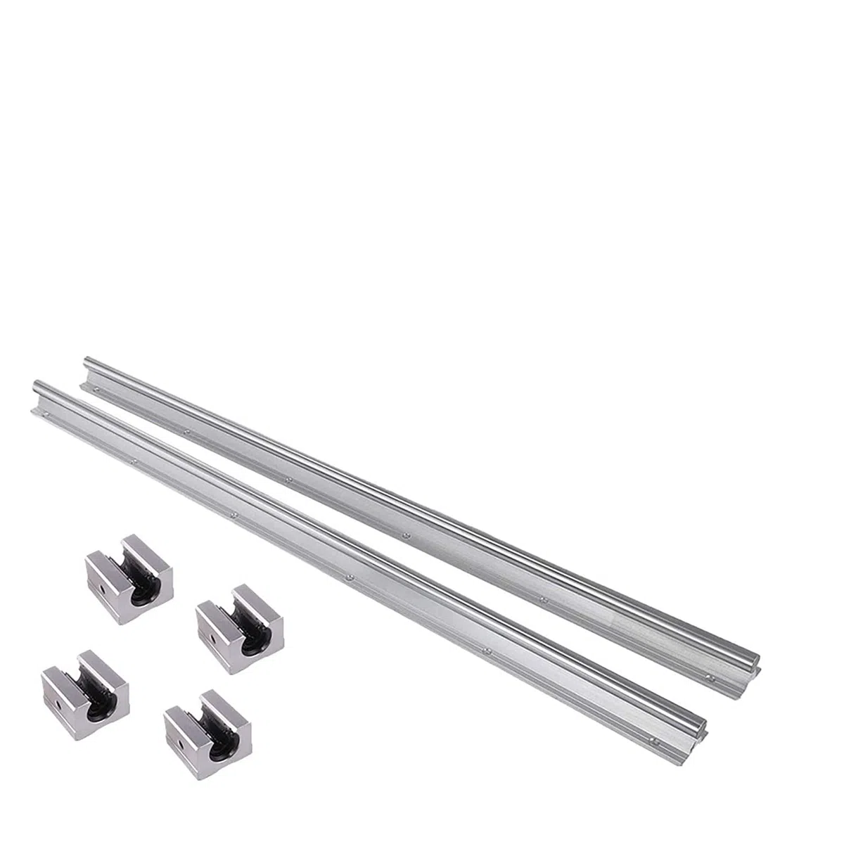 SBR20 Linearführung 1200mm 2 x Linearschienen und 4 x Lagerblöcke, Linearschienenlänge 1200 mm Linearschienen für Maschinen und automatisierte Geräte