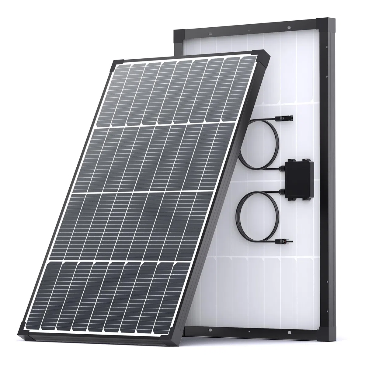 N-Type 16BB 55W Monokristalline Solarmodule, Callsun 55W Solarpanel,25% Wirkungsgrad,3.2mm Glas,Ideal für 12V Batterie,Wohnmobil, Gartenhäuse, Boot (Halterung nicht enthalten)
