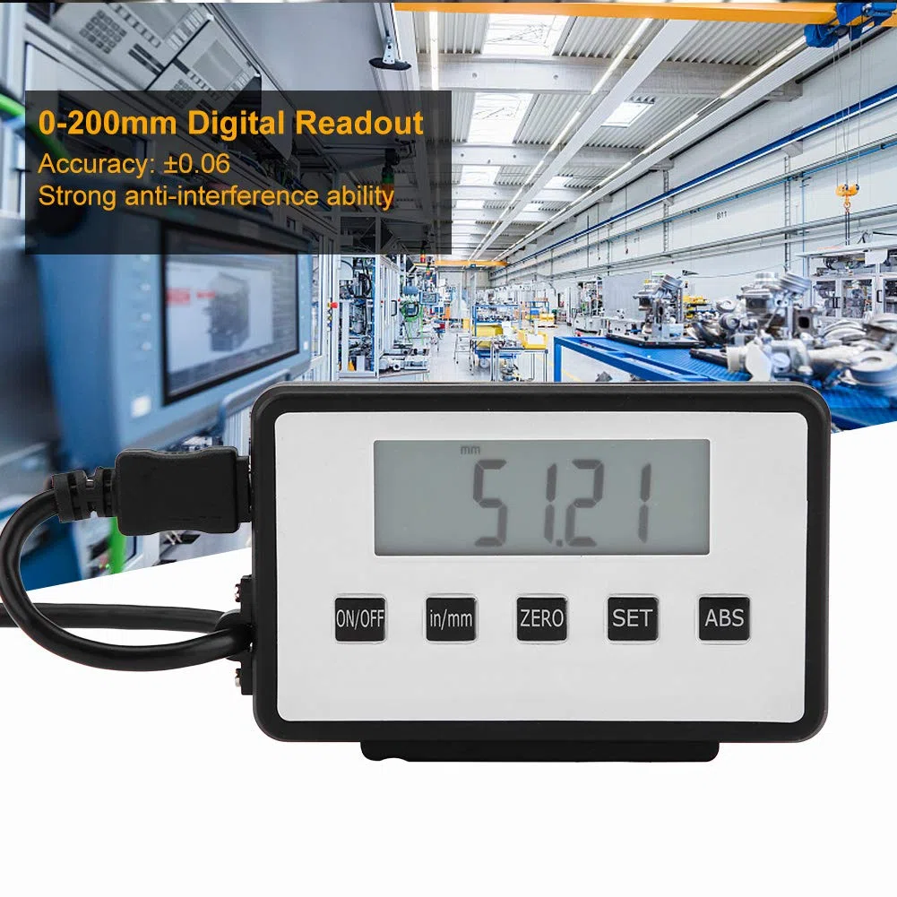Digitales lineares Ausleseset, 0-200 mm, Metall, Digital Readout Kit