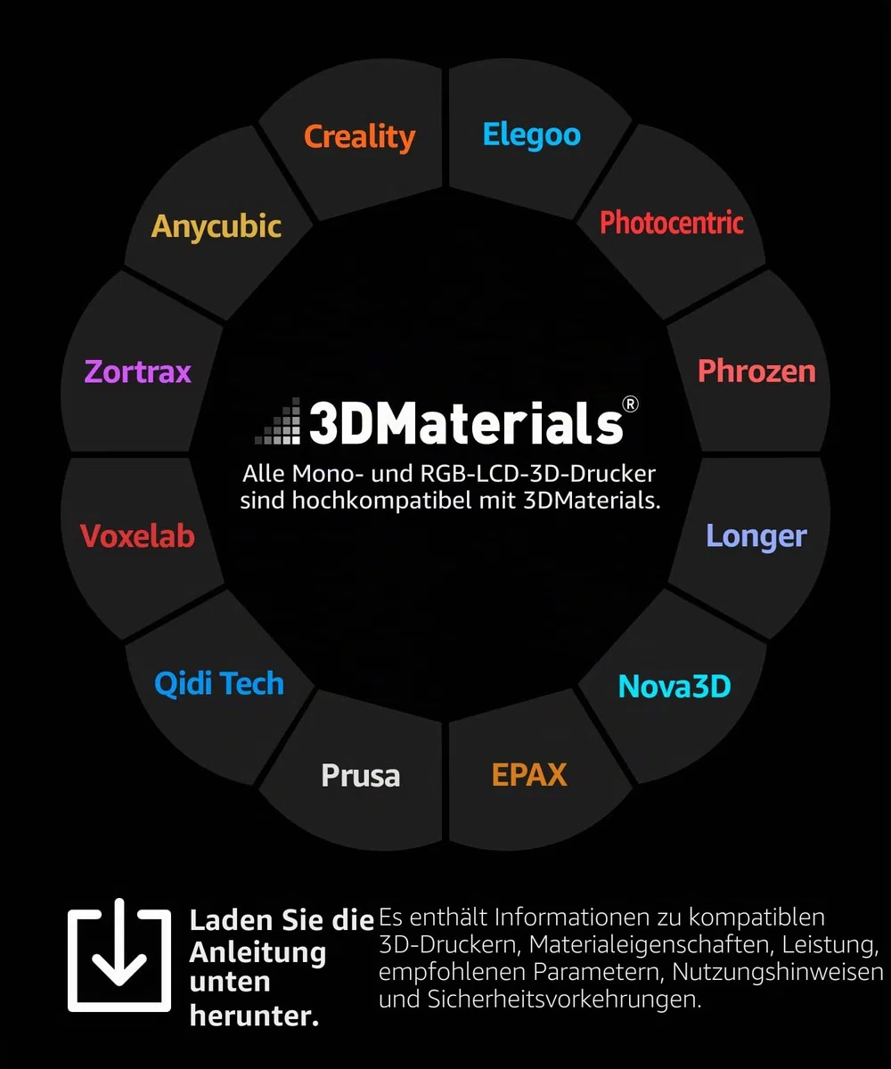 SuperCast 8K 3D Drucker Harz Wachsgefüllt für ultrafeine Filigranarbeiten, Schmuck und Metallguss, Hergestellt in Korea von 3DMaterials (500g)