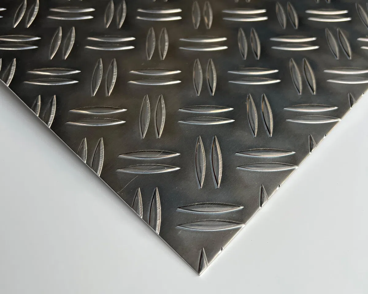 Aluminium Riffelblech Duett - 1,5/2mm dick inkl. Wunschzuschnitt (500 x 800 mm)
