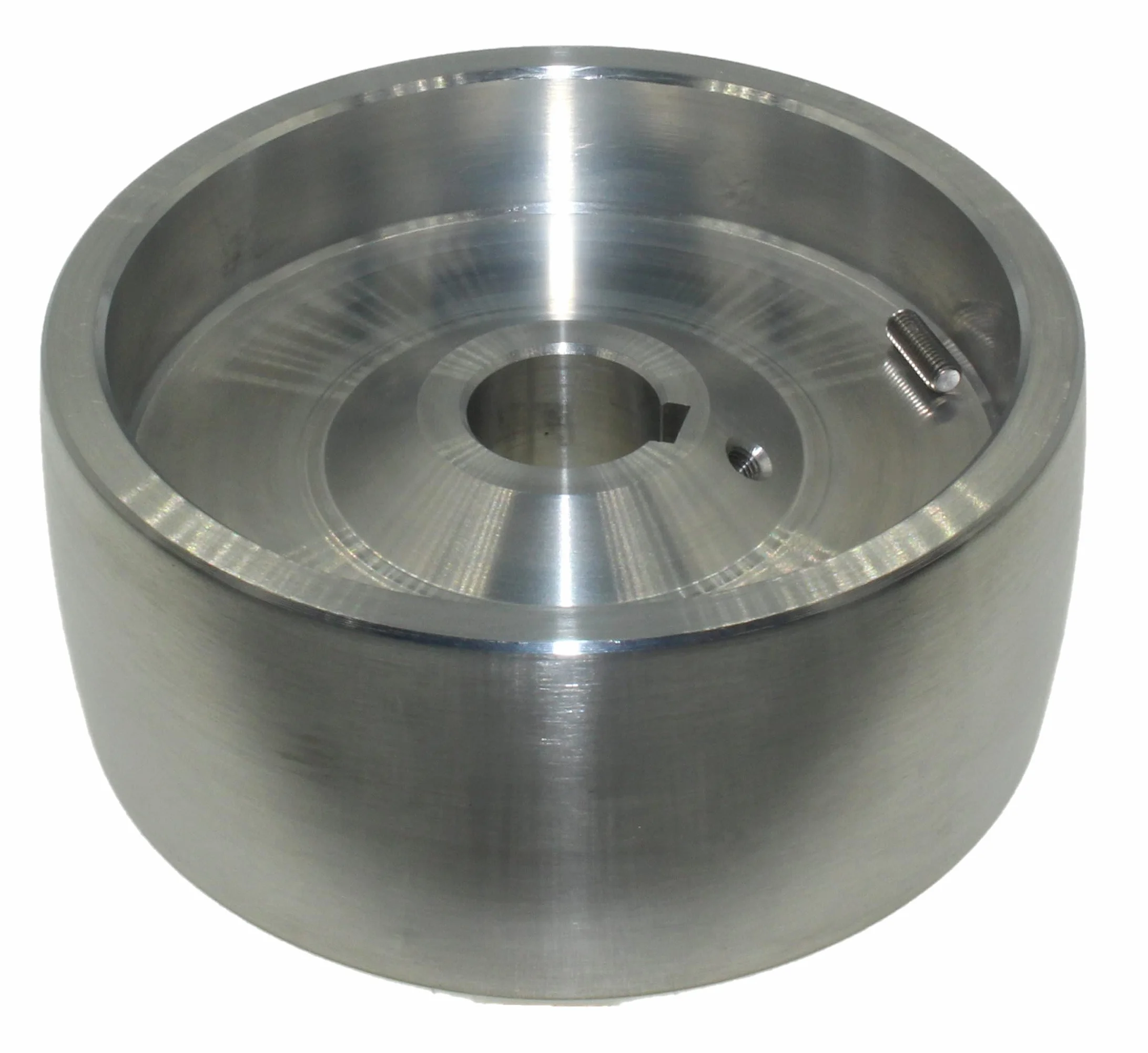 (Drive 130-24) Riemenschleifer-Antriebsrad CNC-bearbeitetes Riemenschleifer-Antriebsrad für Messerschleifer 130 mm Durchmesser - 55 mm breit mit 24 mm Bohrung