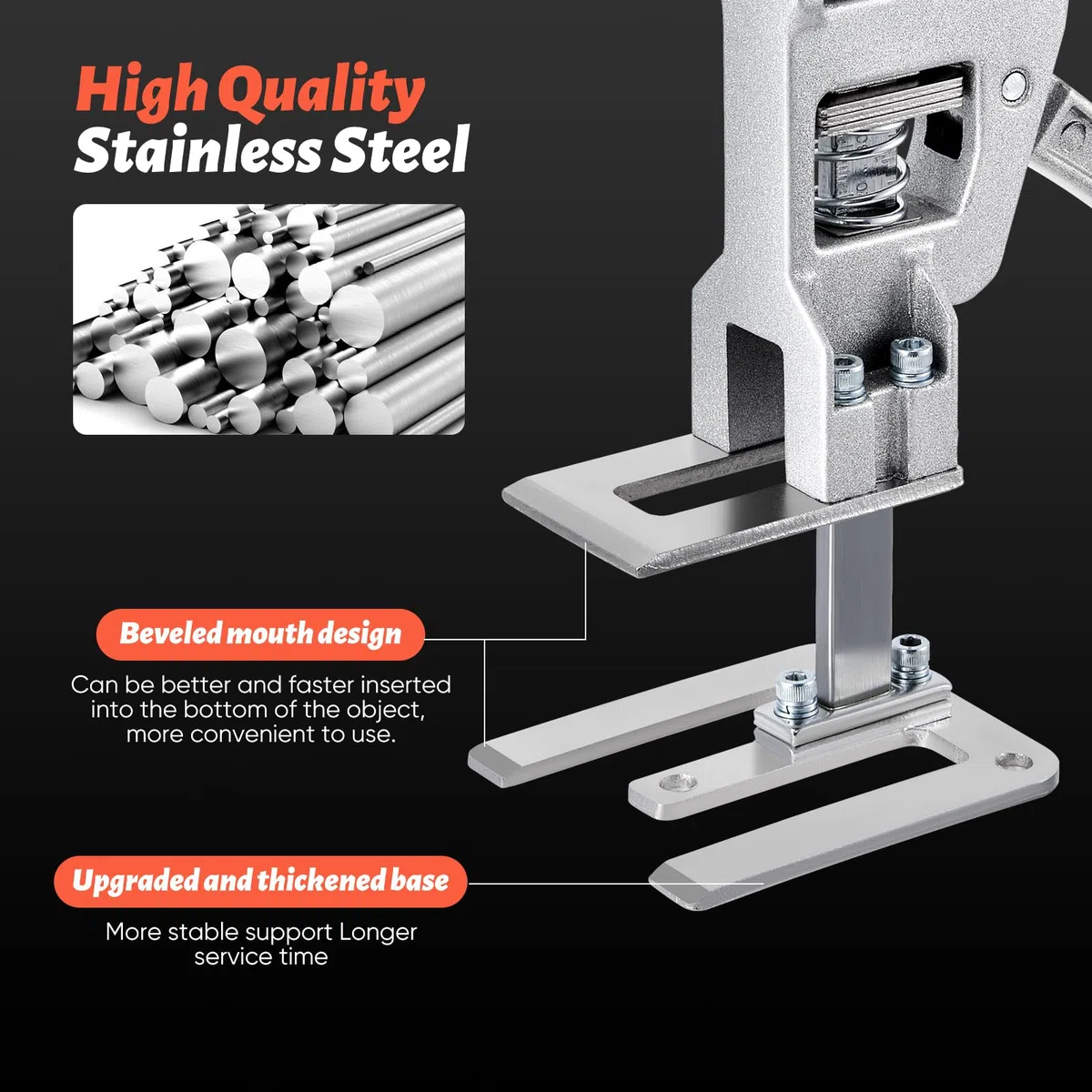 2 Stück Arbeitssparender Arm, 30cm Ganzmetall Hebewerkzeug 400kg Kapazität, Langsam und Schnell Hebefunktion, Möbelheber für Türen, Möbel, Board Heber, Gipskartonplatten.