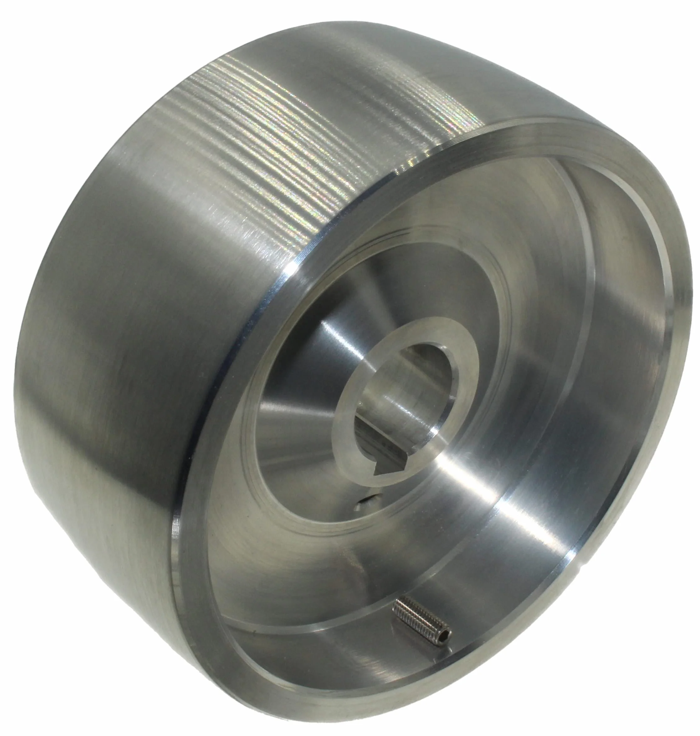 (Drive 130-24) Riemenschleifer-Antriebsrad CNC-bearbeitetes Riemenschleifer-Antriebsrad für Messerschleifer 130 mm Durchmesser - 55 mm breit mit 24 mm Bohrung