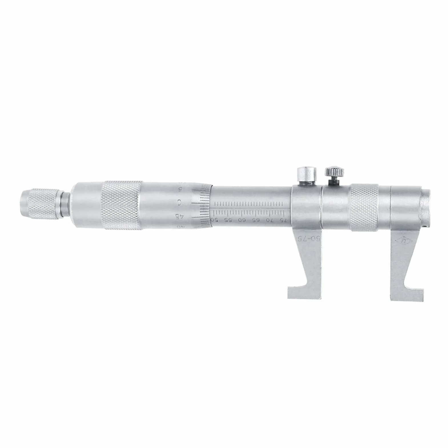 Tissting Innenmikrometer, Präzisionsmesswerkzeug mit Legierungskopf 25-50mm/50-75mm Edelstahl für Innendurchmessermessung (50-75 mm)