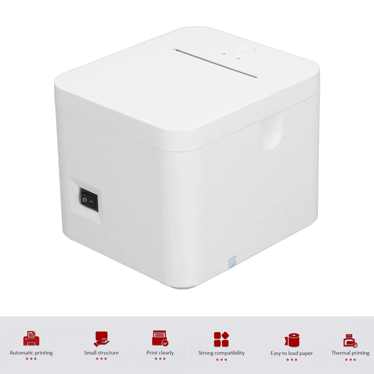 Elprico Bluetooth Bondrucker 58mm, Tragbarer Thermo-Belegdrucker für Einzelhandel und Logistik, 90mm/s Druckgeschwindigkeit, Kompatibel mit Windows Android Linux