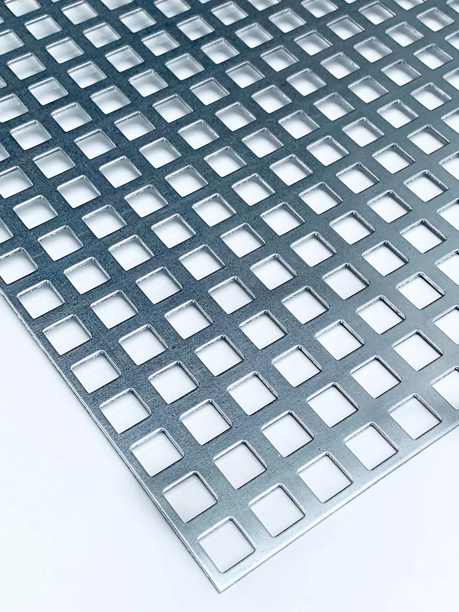 Lochblech Verzinkt QG10-15 Stahl Verzink 2,0 mm dick Zuschnitt individuell auf Maß NEU günstig (1000 mm x 550 mm)