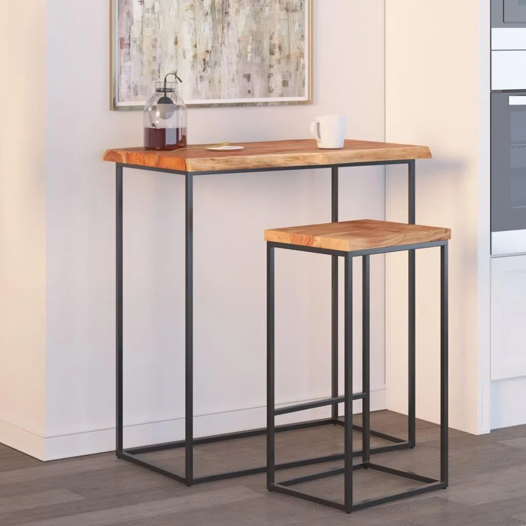 vidaXL Tischplatte 60x40x2,5 cm Rechteckig Massivholz Akazie Baumkante Platte