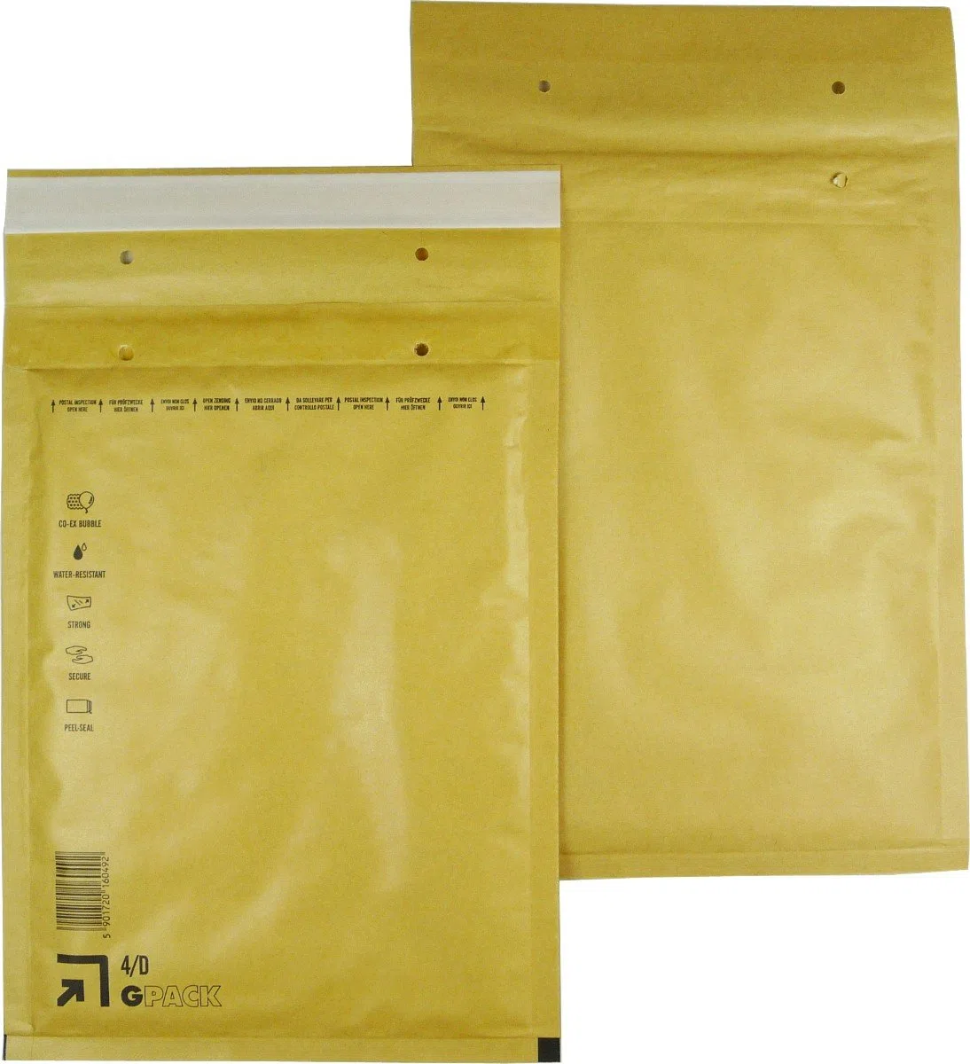 400 Stück Luftpolsterumschläge Luftpolstertaschen Versandtaschen 4/D 200x275 mm braun
