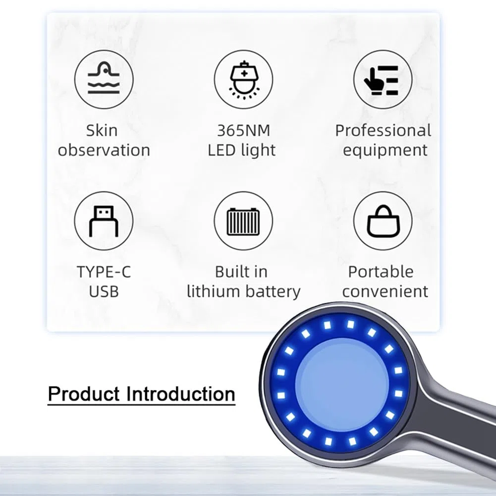 Woods Lampe Hautanalysator Haut UV-Vergrößerung für Schönheit Gesichtstests Lampe Licht für Hautpflege Analyse Tests