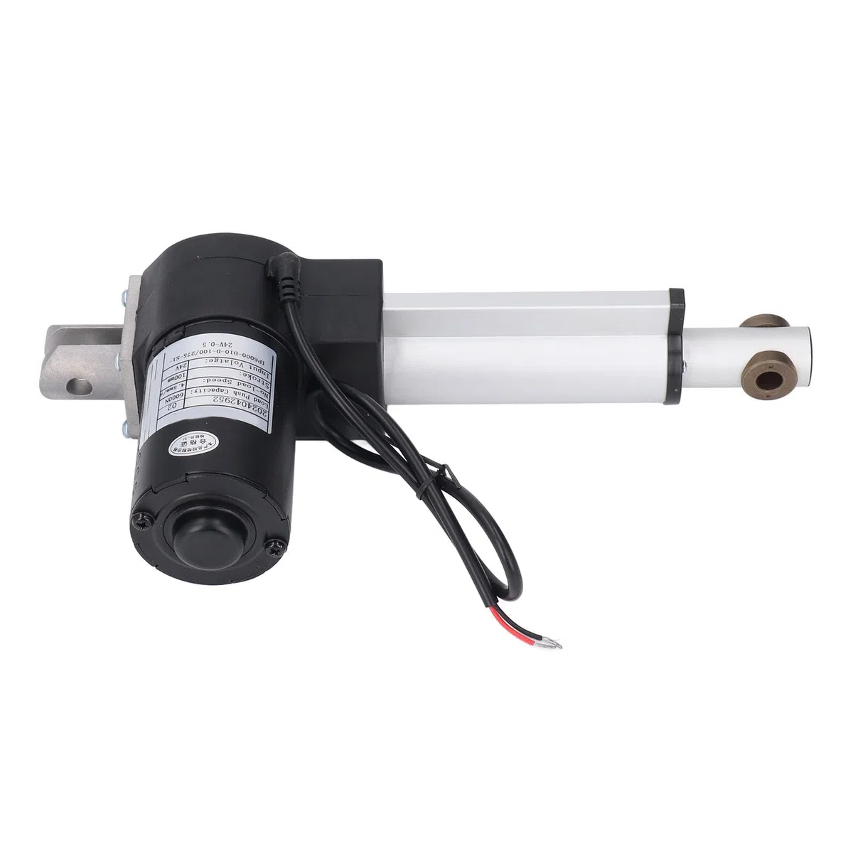 6000N Elektrischer Linearantrieb, 24 V, 100 Mm Hub, Hohe Sicherheit, Aluminiumrohr, ABS-Montageanschluss, IP43, 4,5 Mm/s, Medizin, Industrie, Landwirtschaft, Gastronomie,