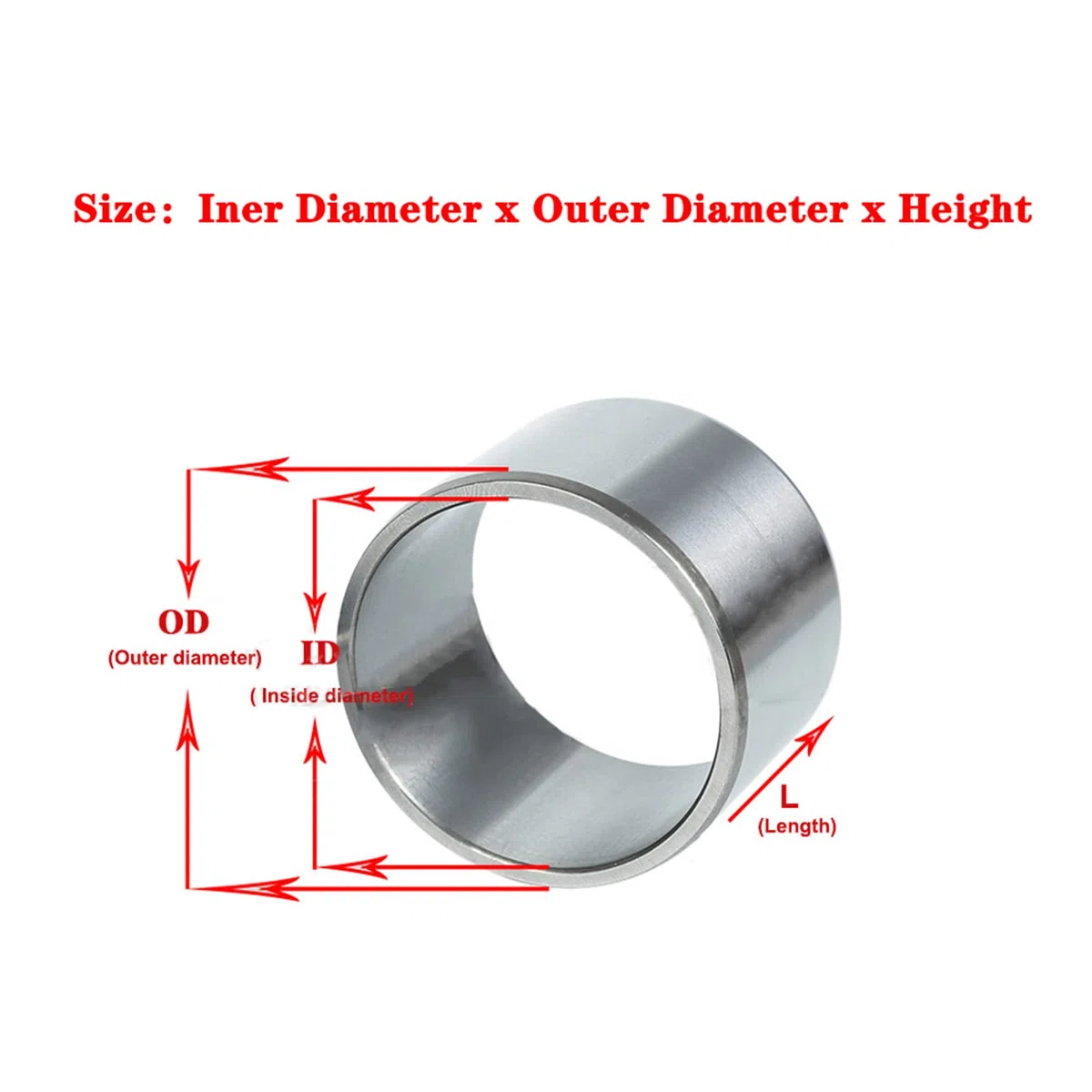 Gleitlager Hülsenstahllager, 2 Stück, Buchse, Innendurchmesser 22 mm, Außendurchmesser 25–40, Höhe 6–50, Hardware-Zubehör x 32 50(22x30x20mm)