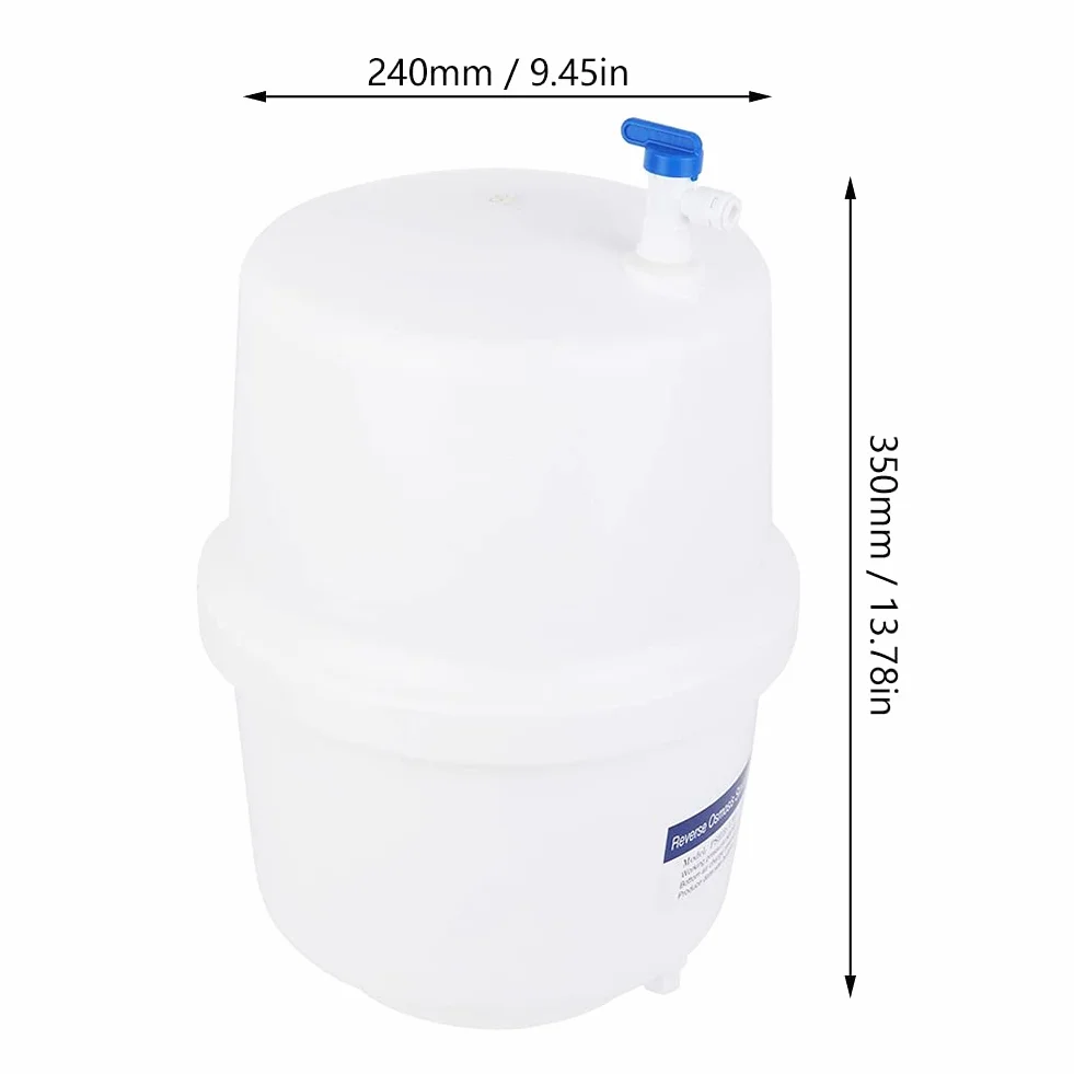 Ejoyous Osmose Wassertank 12L, 50MPSI Druck, Speichertank für Umkehrosmoseanlagen, Ausdehnungsgefäß für Wasserfiltersysteme