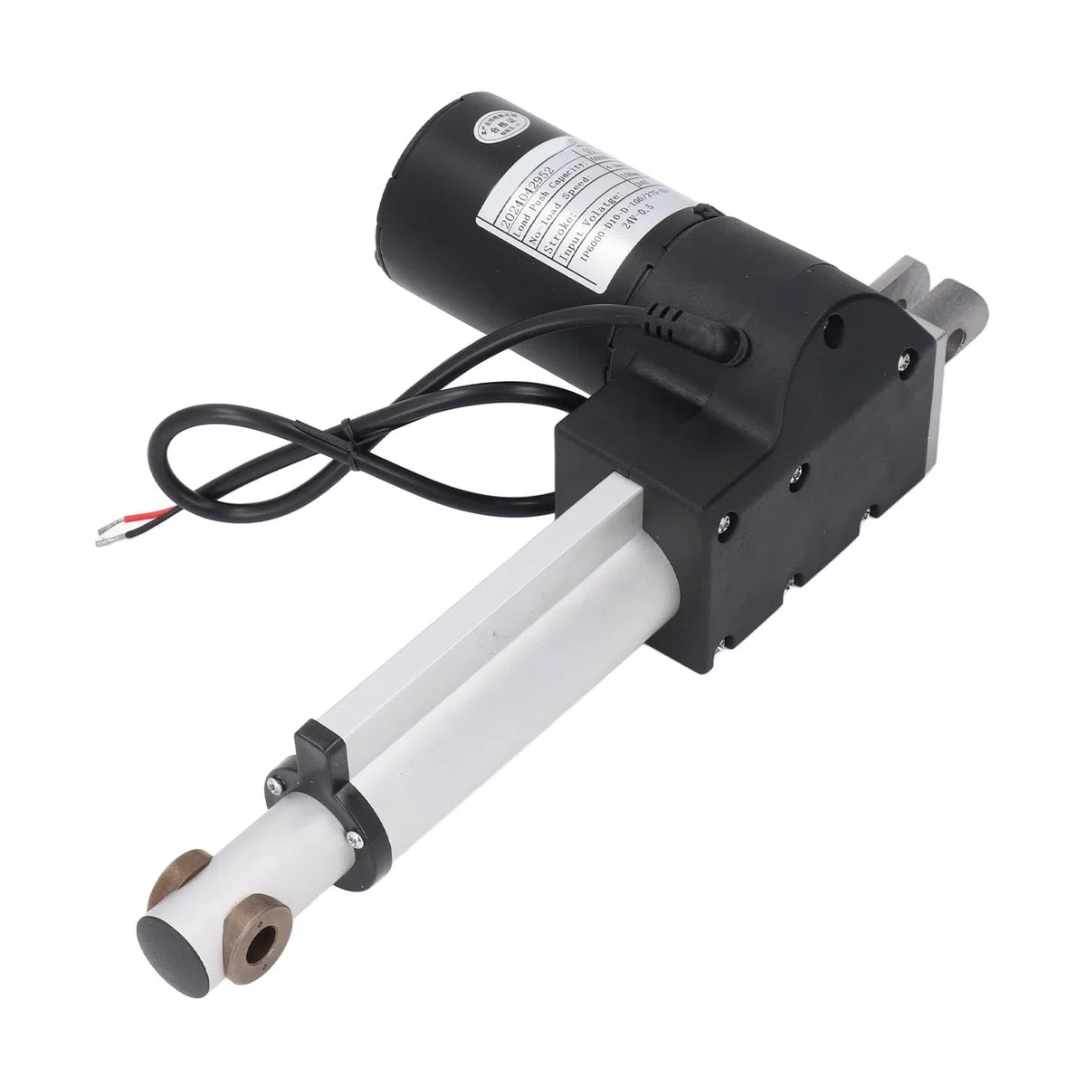6000N Elektrischer Linearantrieb, 24 V, 100 Mm Hub, Hohe Sicherheit, Aluminiumrohr, ABS-Montageanschluss, IP43, 4,5 Mm/s, Medizin, Industrie, Landwirtschaft, Gastronomie,