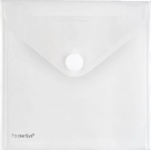 FolderSys CD-Booklet-Umschlag, für CD mit Booklet, Klett, PP, 100 Stück, 4012404