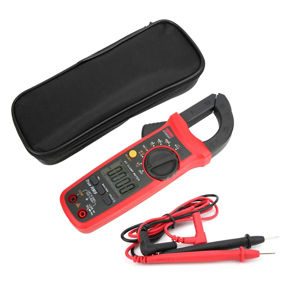 UT202A + Mini-Handmessgerät mit automatischem Bereich und True-RMS-Zangenmessgerät, Multitester für die Prüfung der Spannungsstromwiderstandskapazität