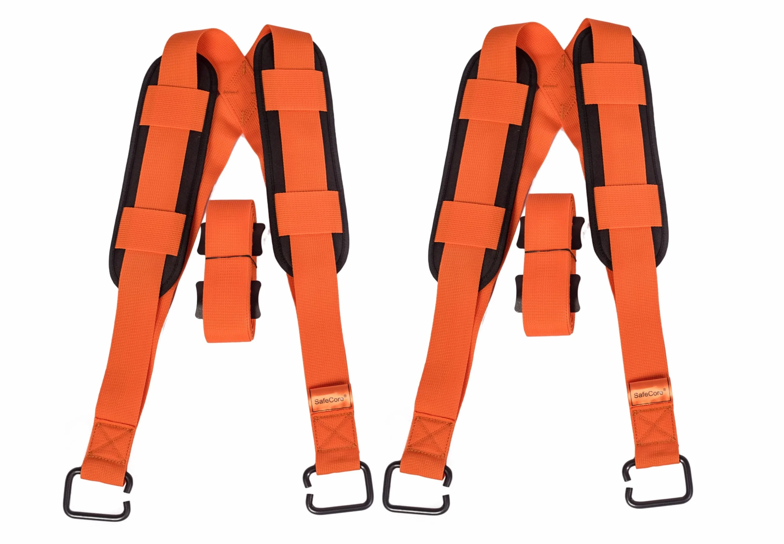SafeCore Tragegurte Umzug 2 Personen bis 500 kg, Schultergurte 4 m | Profi Möbeltragegurte, ergonomisch, rückenschonend, hilft Möbel Geräte tragen, 2 Personen System, lange Spannweite