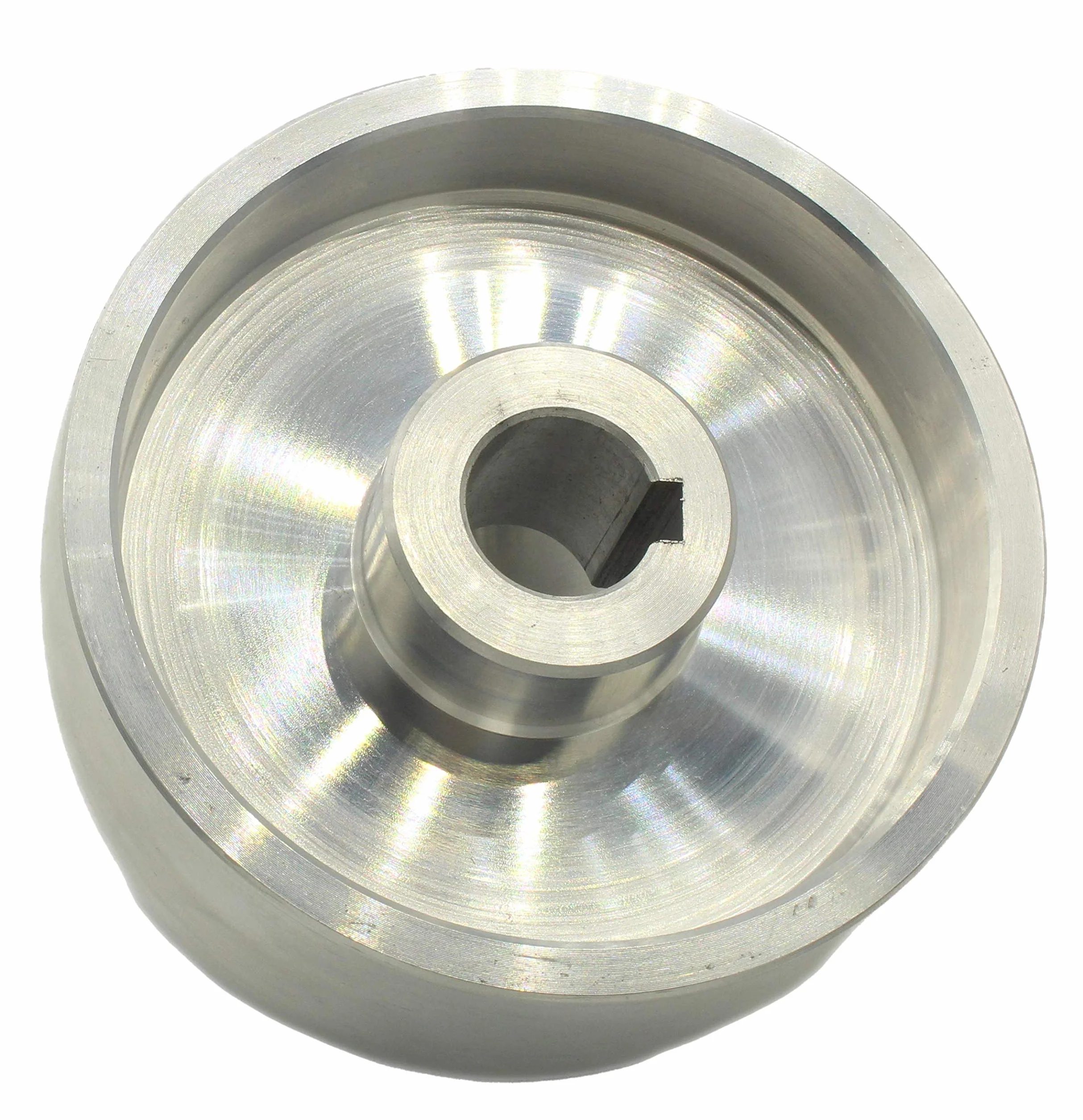 (Drive 130-24) Riemenschleifer-Antriebsrad CNC-bearbeitetes Riemenschleifer-Antriebsrad für Messerschleifer 130 mm Durchmesser - 55 mm breit mit 24 mm Bohrung
