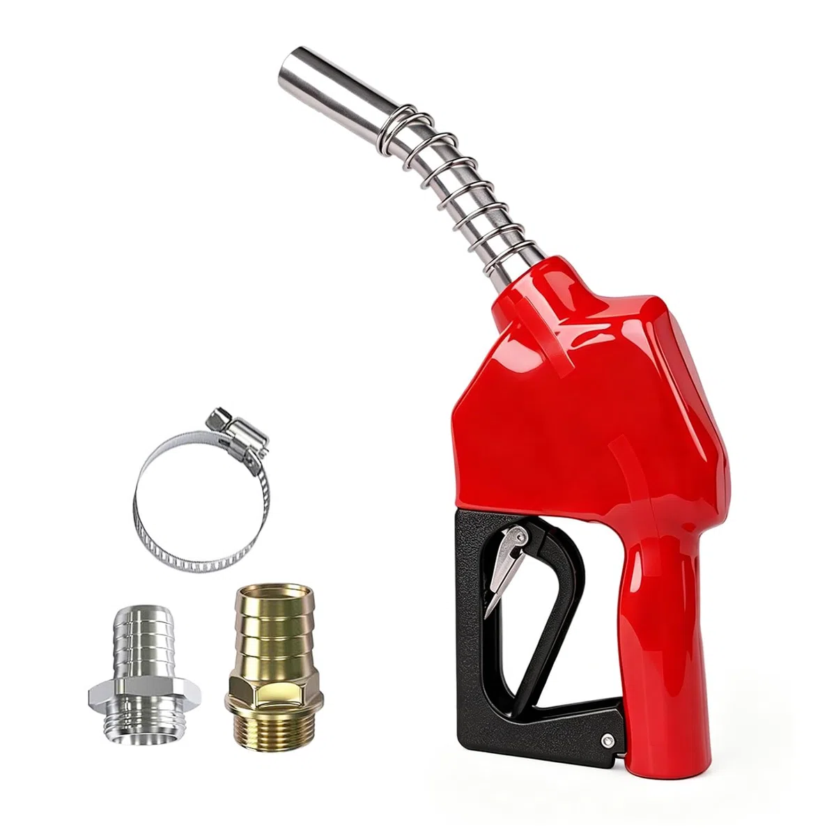 Automatische Zapfpistole Diesel 3/4", Selbstansaugende Tankpistole mit 3-stufig einstellbare Durchflussrate und Ergonomischer Griff für LKW, Traktoren & Baumaschinen