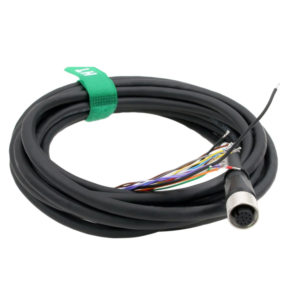 HangTon Cognex In-Sight 7000 8000 24V Power IO Kabel M12 A-kodiert 12 Pin Buchse auf fliegendes Kabel für industrielle Sensor Profibus Netzwerk Automatisierungsanwendung CCB-PWRIO 5m